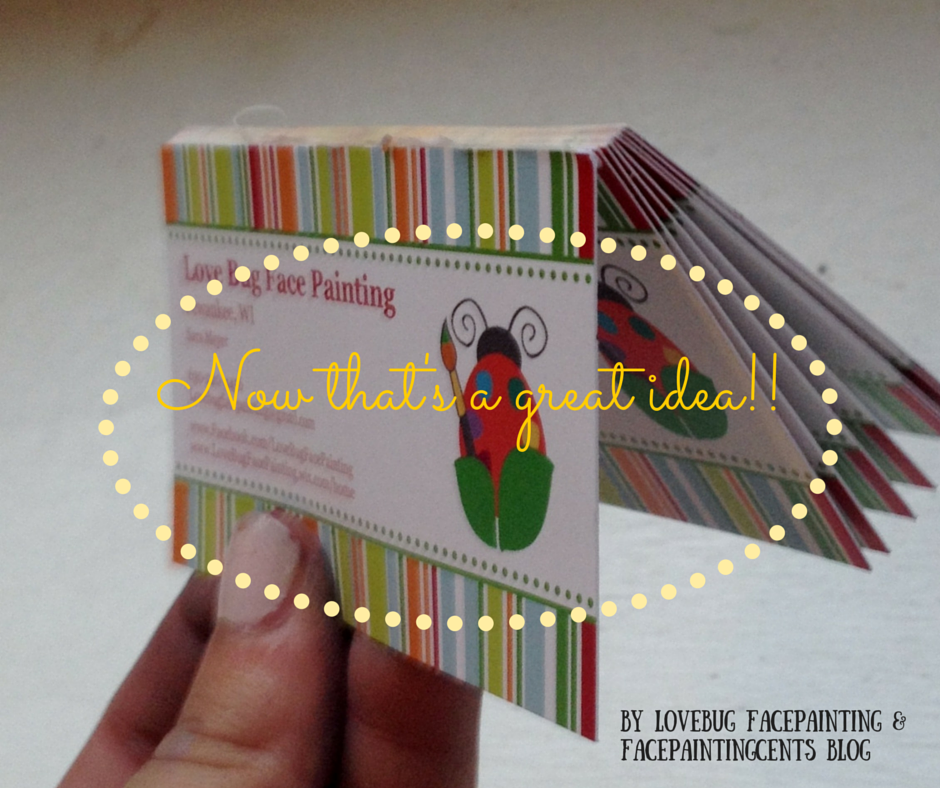 How to make a stack of business cards by Sara Meyer